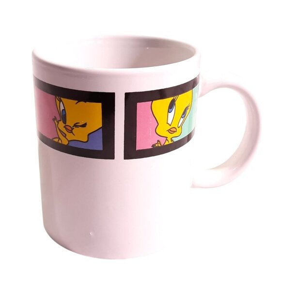 Looney Tunes Tweety Bird Coffee Mug - Gibson Brand 12 Oz Dishwasher & Microwave - Picture 3 of 7